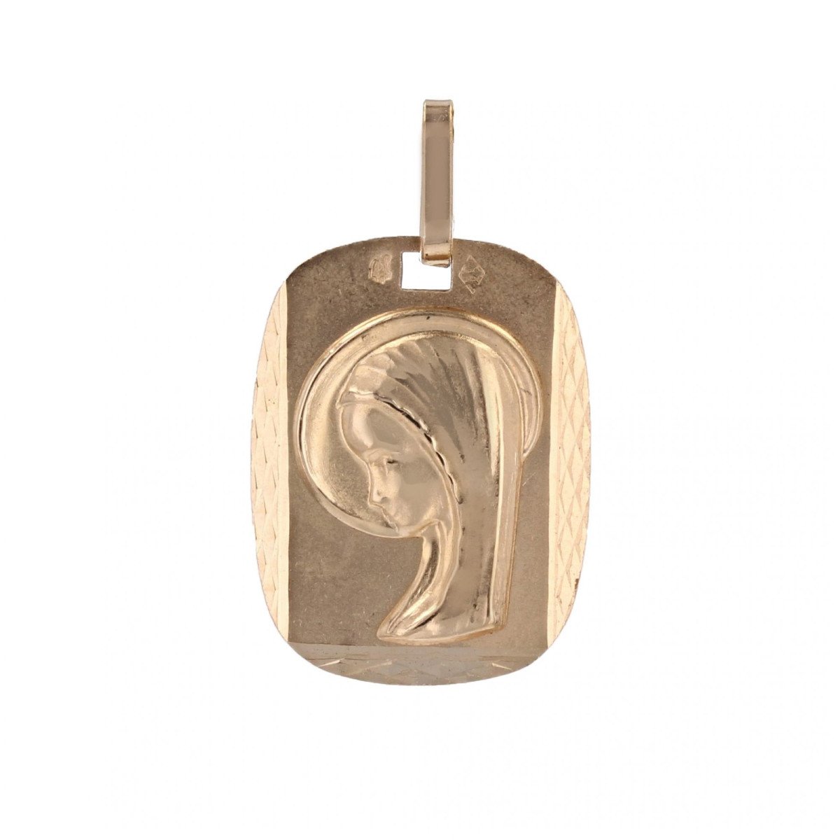 Rose Gold Virgin Mary Medal-photo-2