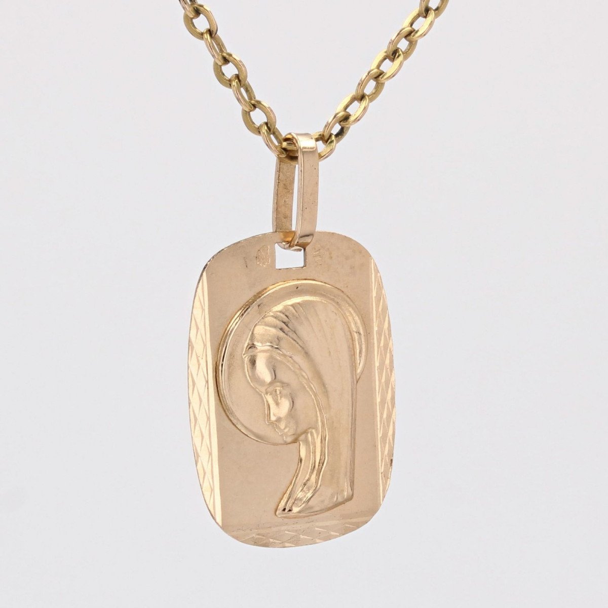 Rose Gold Virgin Mary Medal-photo-1