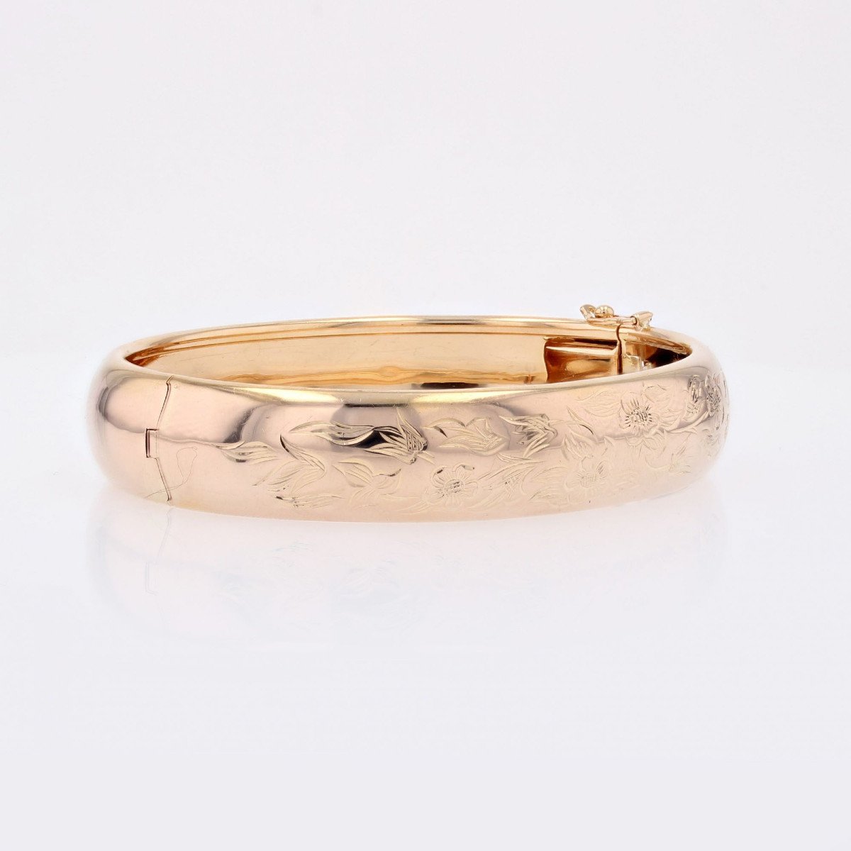 Antique Rose Gold Bangle Bracelet-photo-2