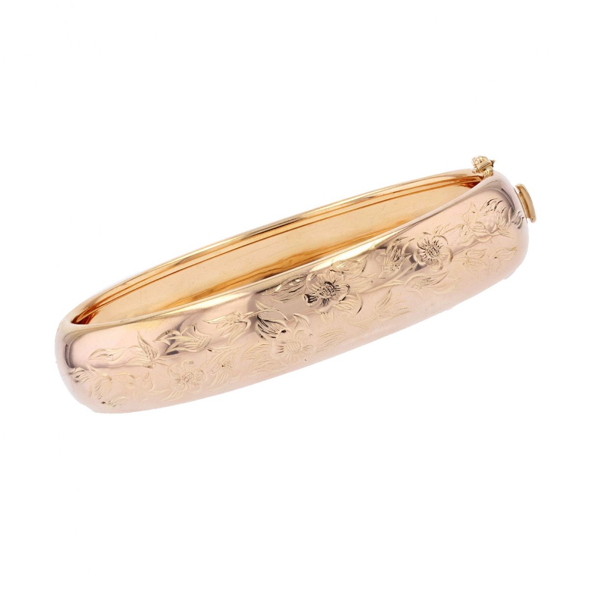 Antique Rose Gold Bangle Bracelet