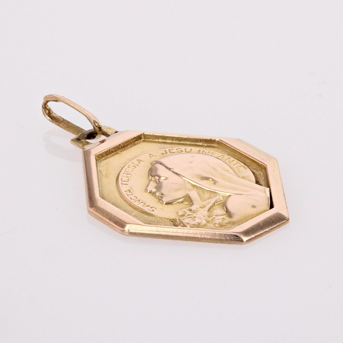 Saint Thérèse Rose Gold Medal-photo-3