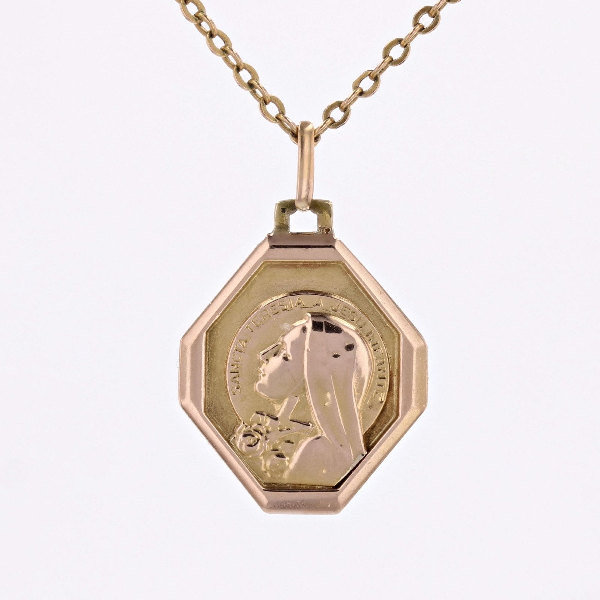 Saint Thérèse Rose Gold Medal-photo-3