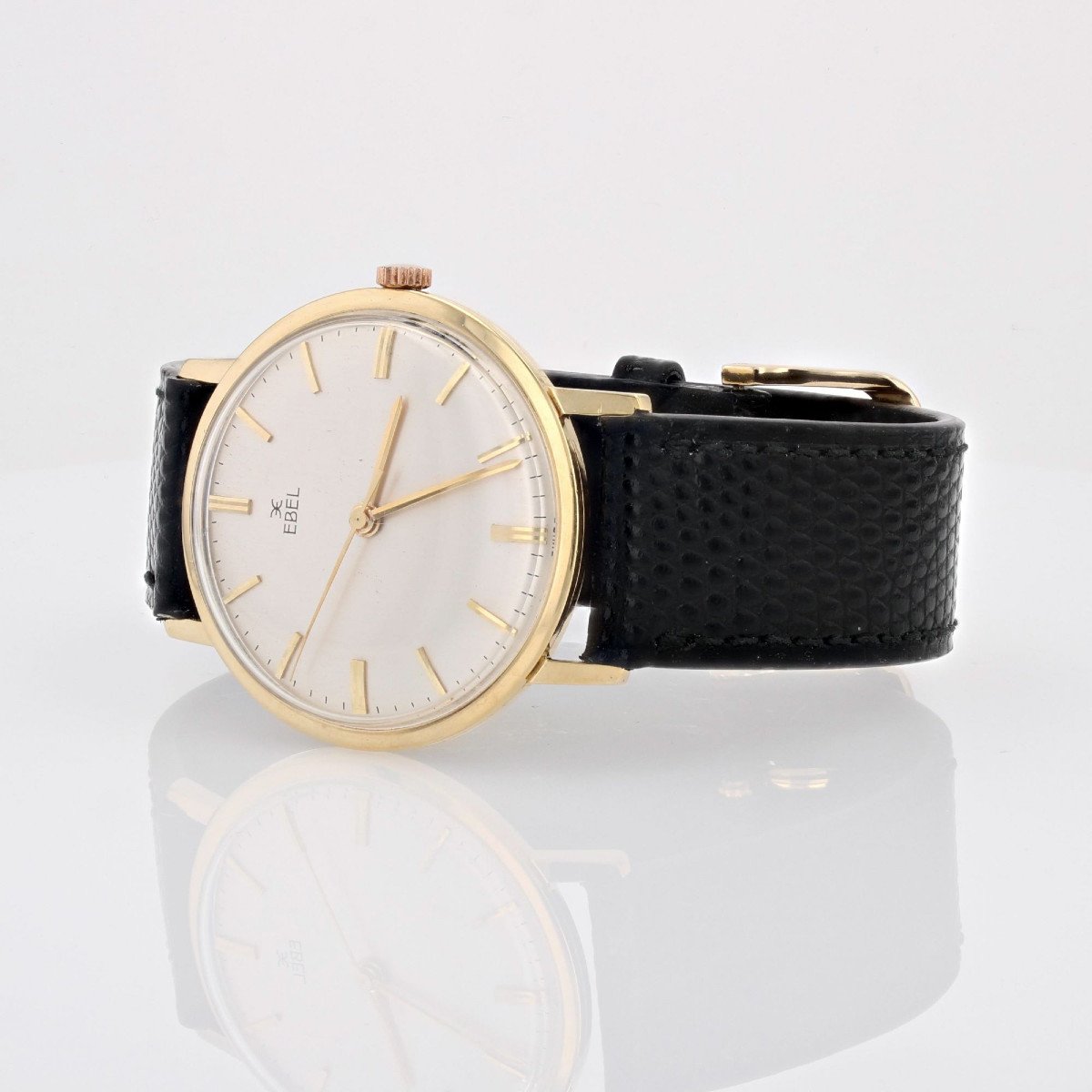 Montre Or Homme Ebel Et Son Bracelet Cuir-photo-1