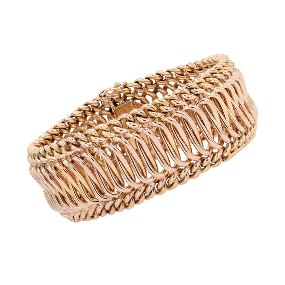 Vintage Openwork Rose Gold Bracelet