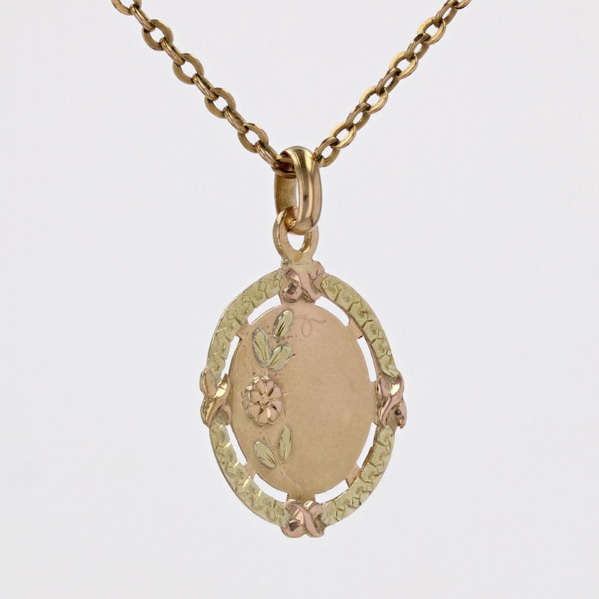 Old Rose And Green Gold Pendant-photo-4