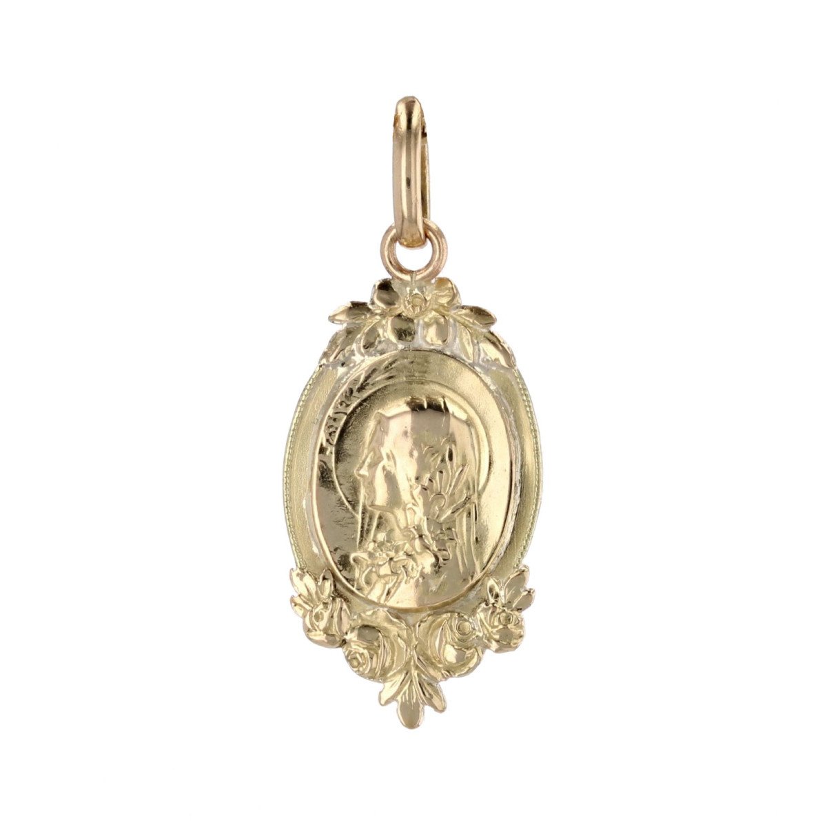 Pendentif Ancien Or Jaune Sainte Thérèse