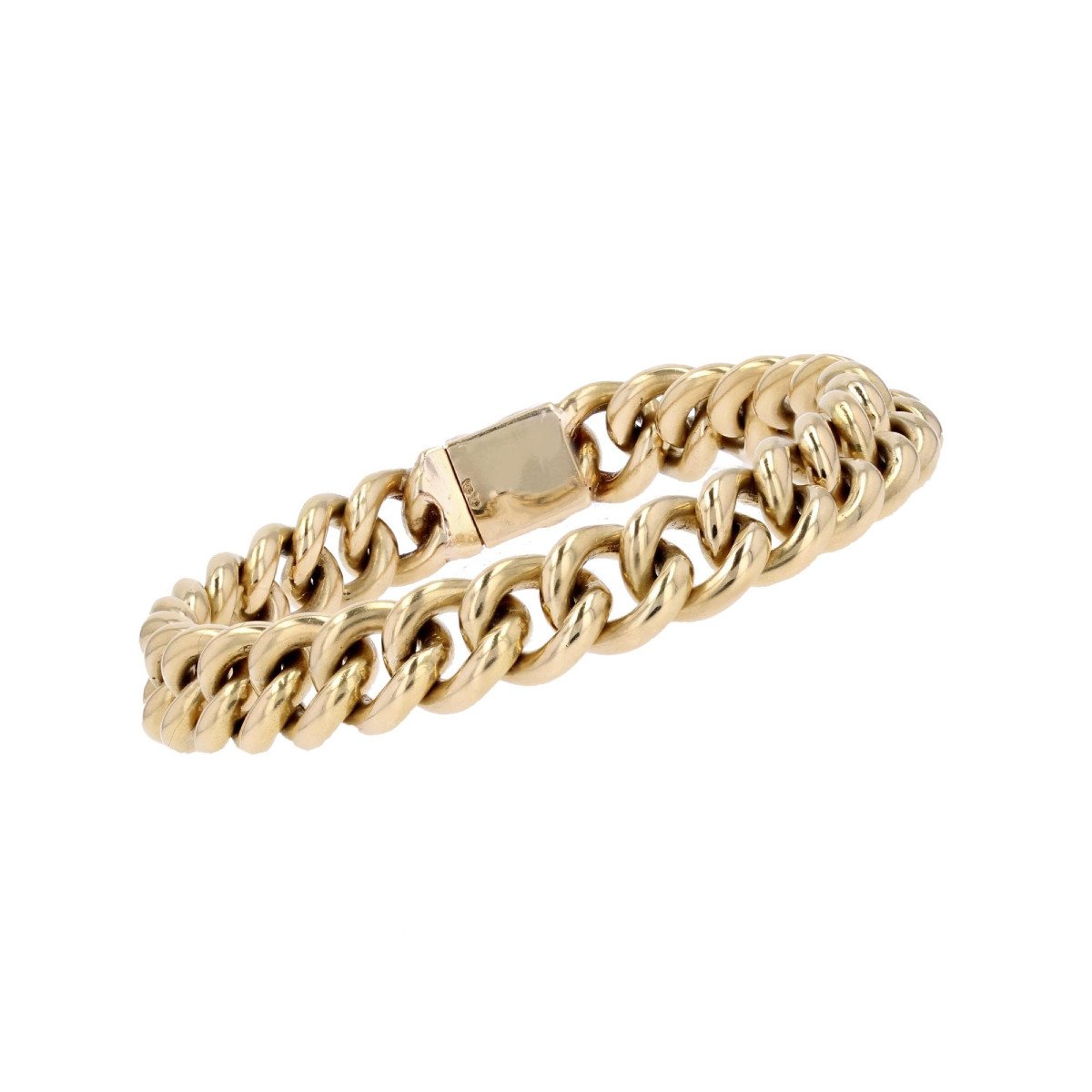 Old Yellow Gold Curb Bracelet
