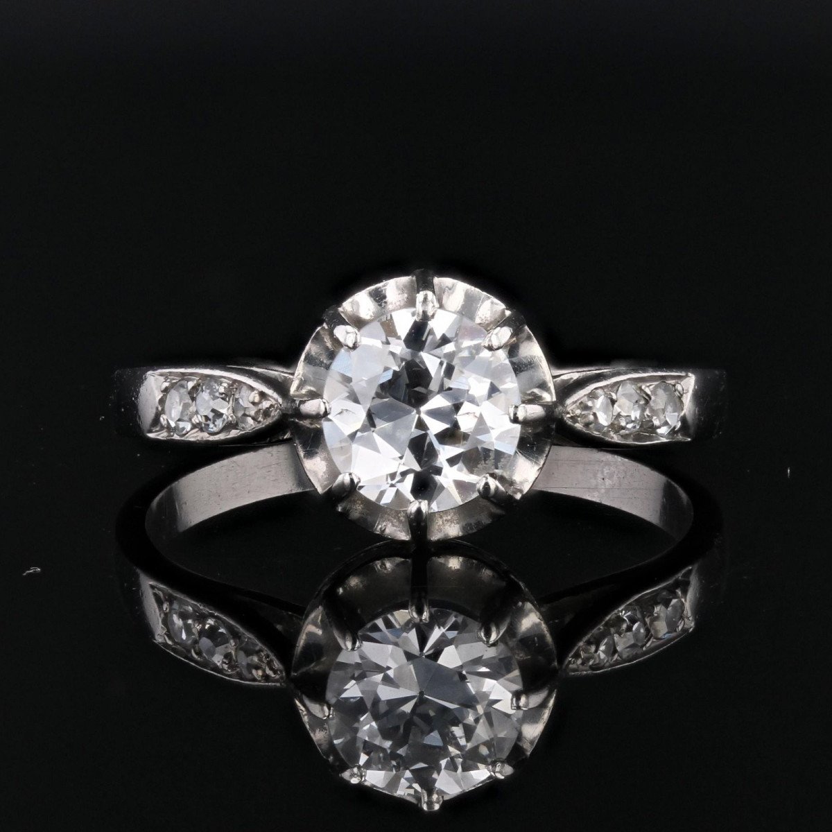 Old Diamond Solitaire Ring-photo-1