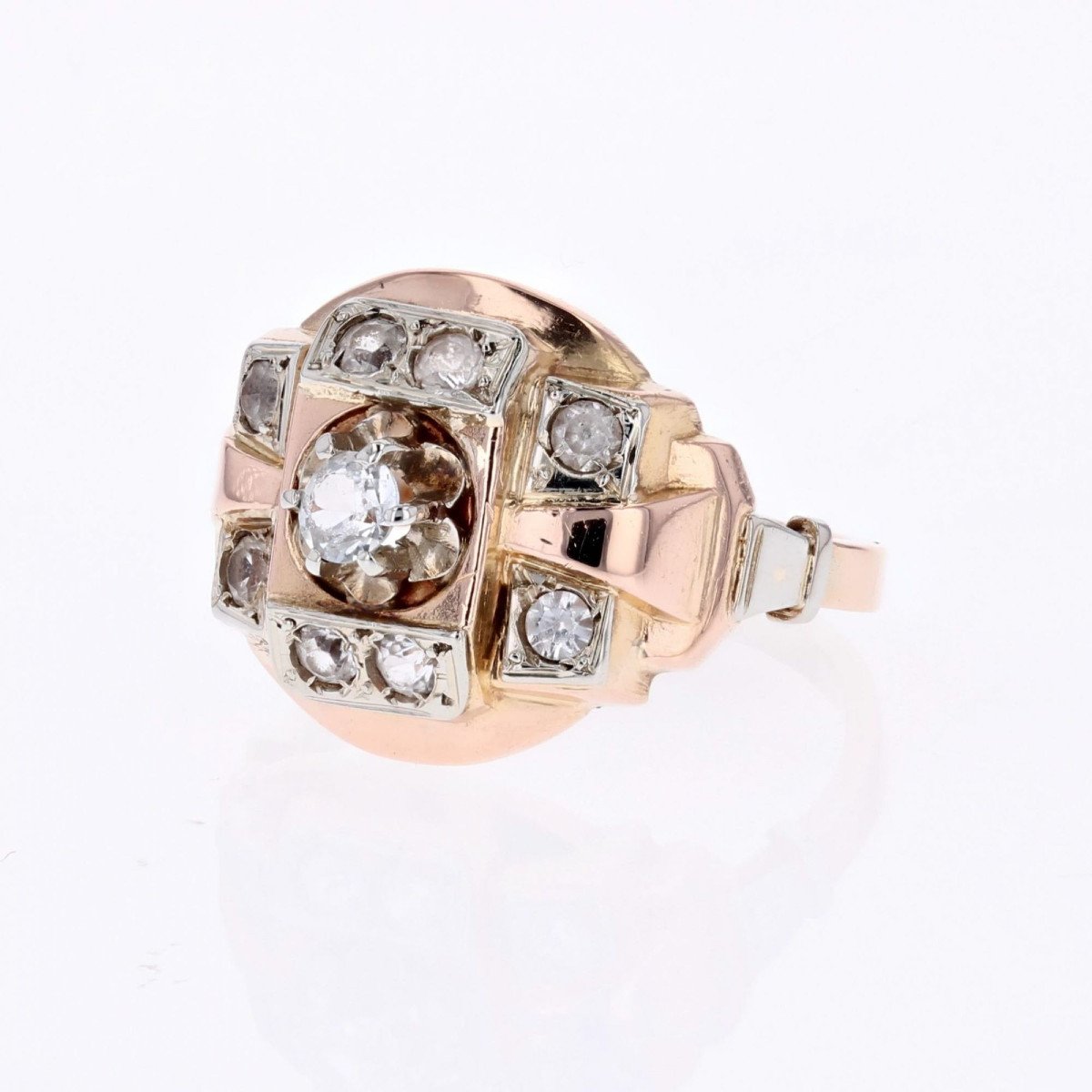 Bague Tank Or Rose-photo-4