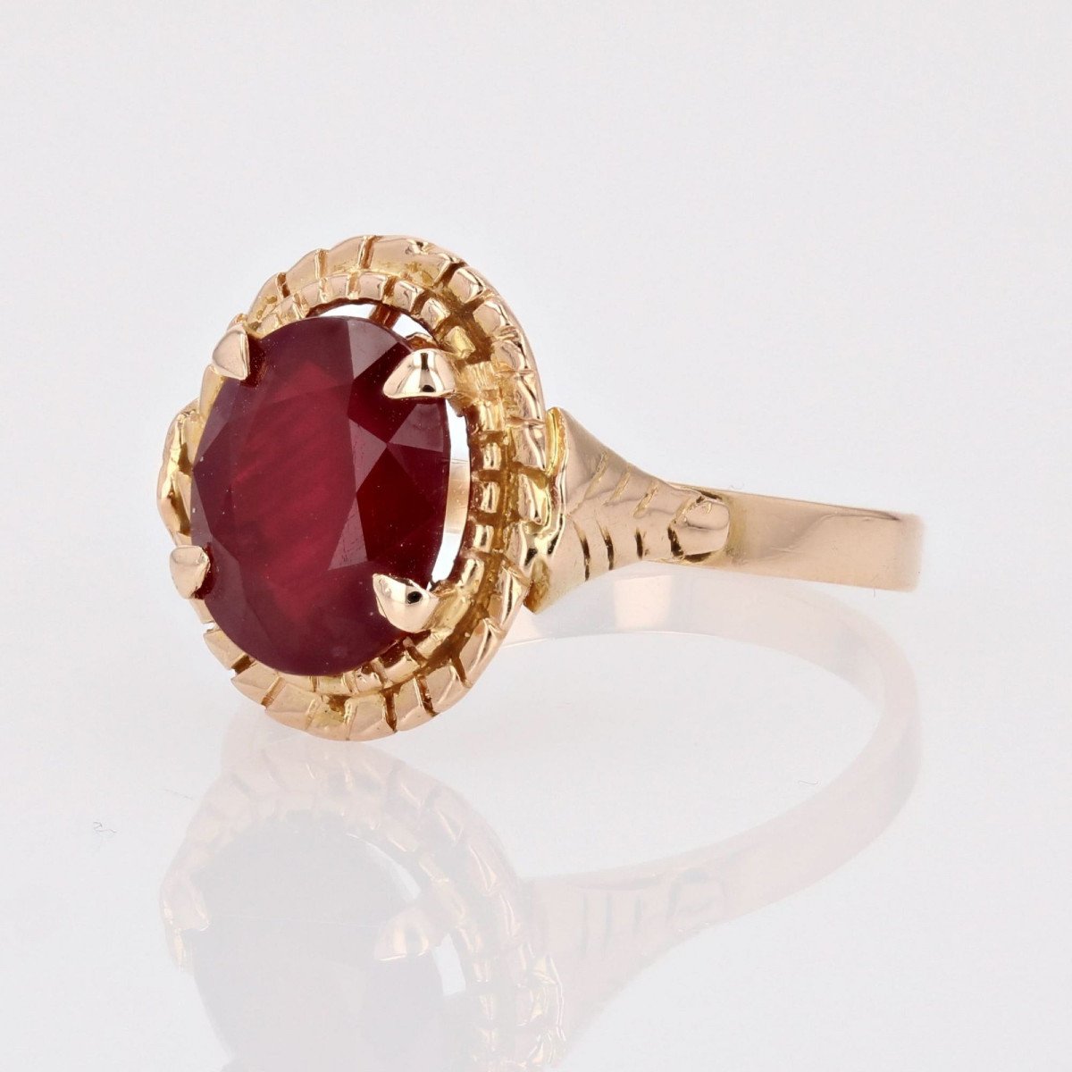 Vintage Ruby Ring Rose Gold-photo-3
