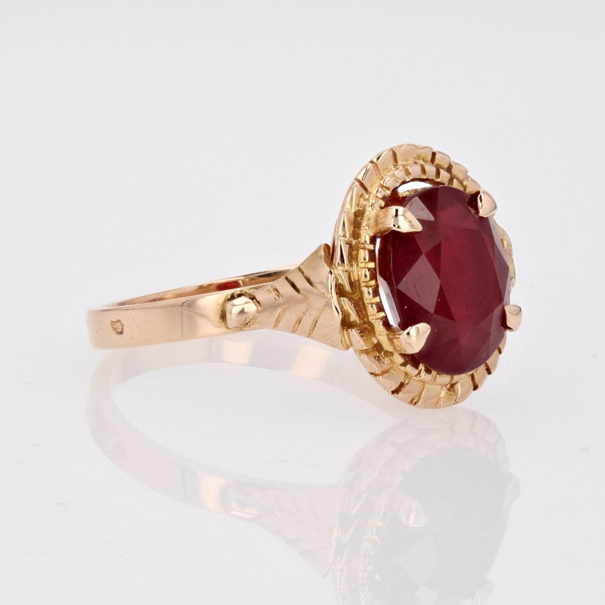 Vintage Ruby Ring Rose Gold-photo-4