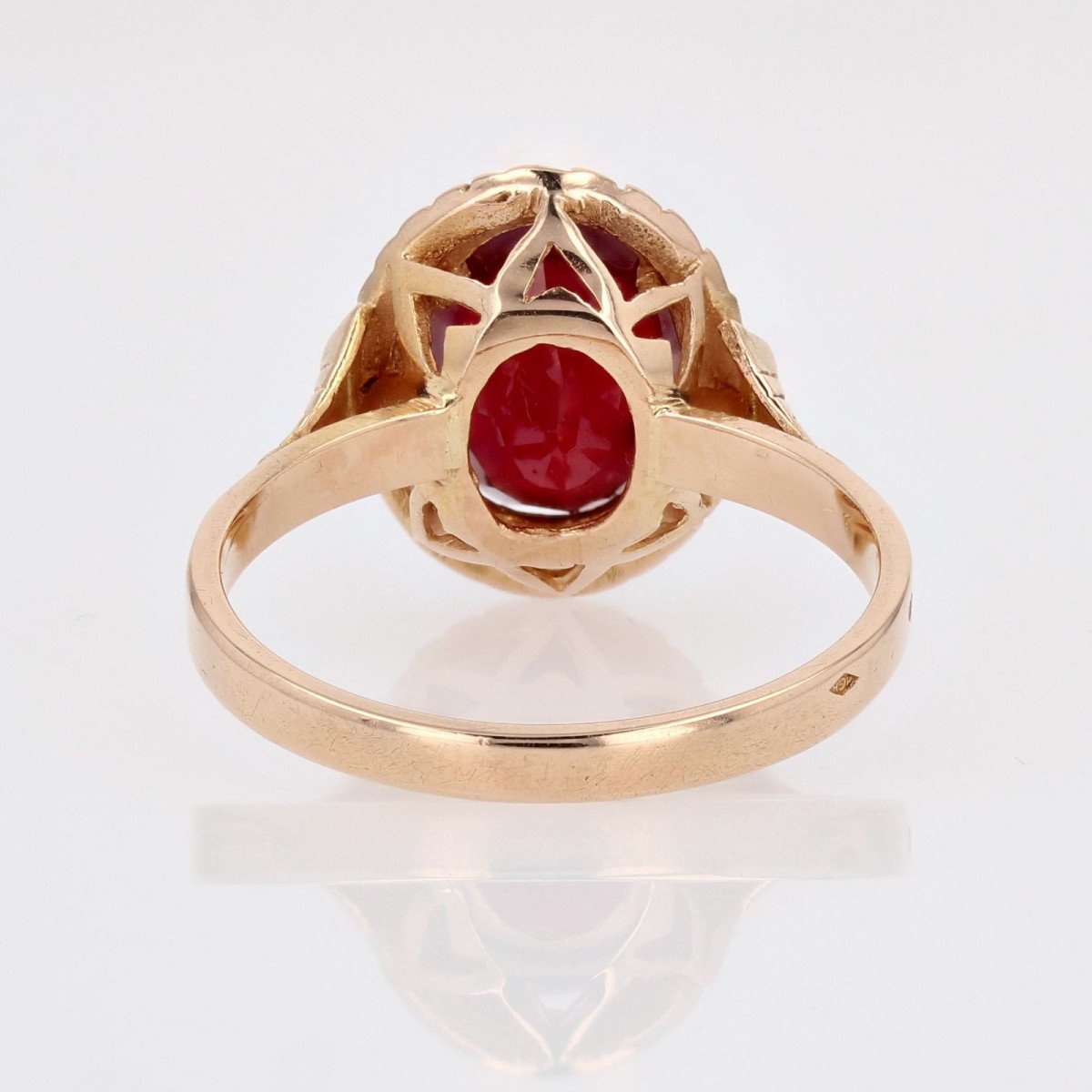 Vintage Ruby Ring Rose Gold-photo-2