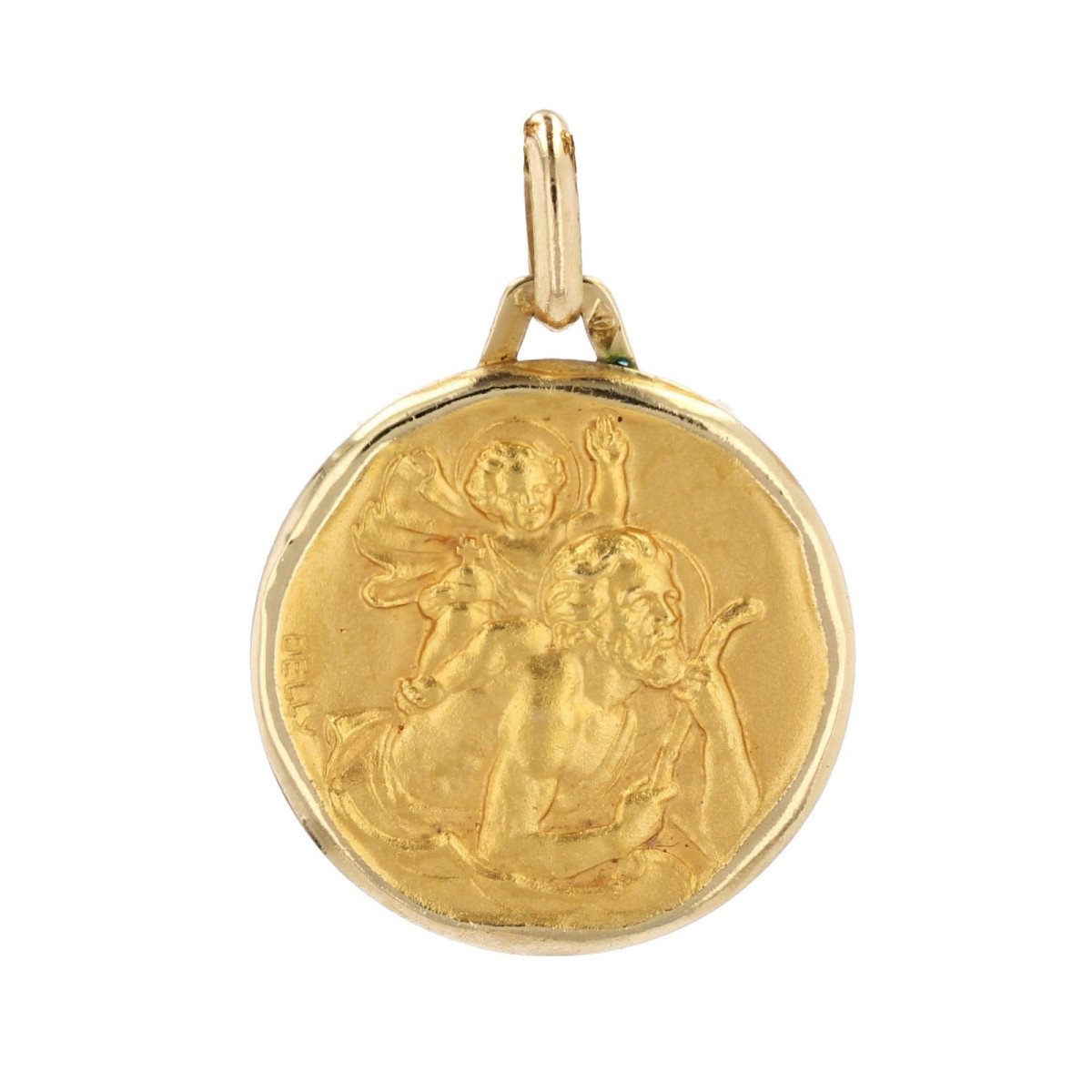 Saint Christopher Medal Signed Delly