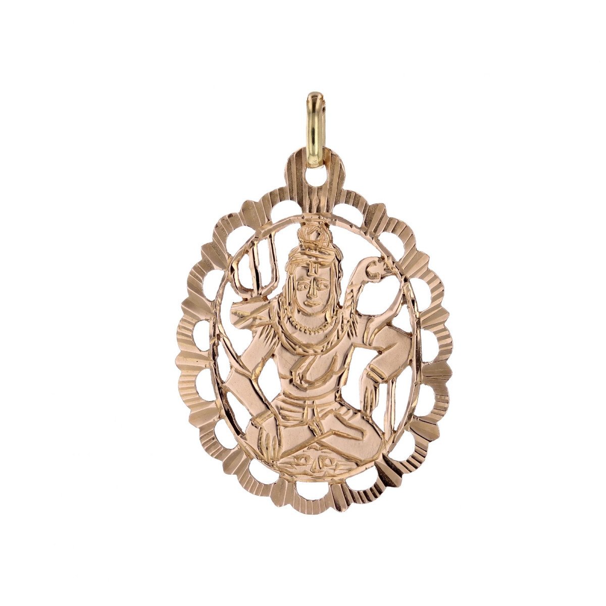 Pendentif Shiva Or Rose