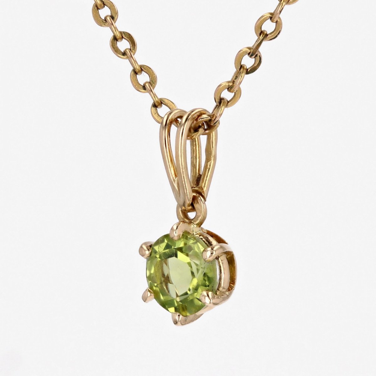 Peridot Gold Pendant-photo-4