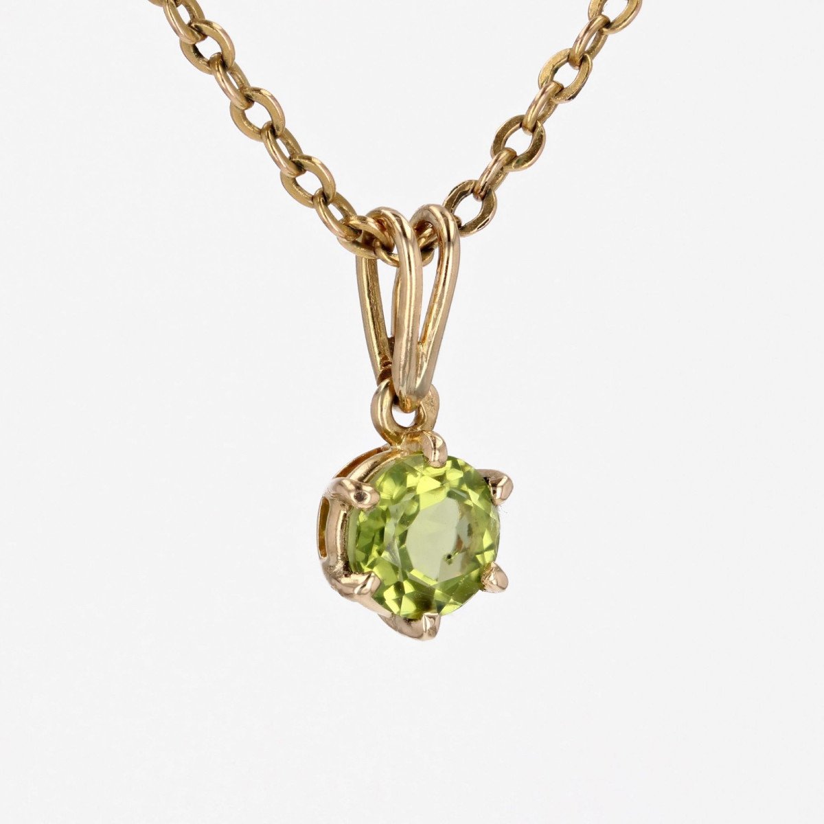 Peridot Gold Pendant-photo-1