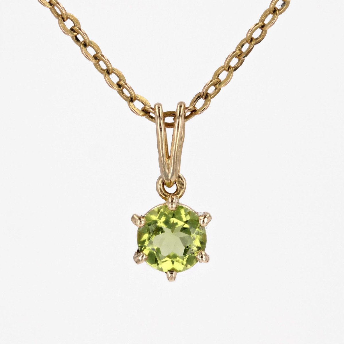 Peridot Gold Pendant-photo-3