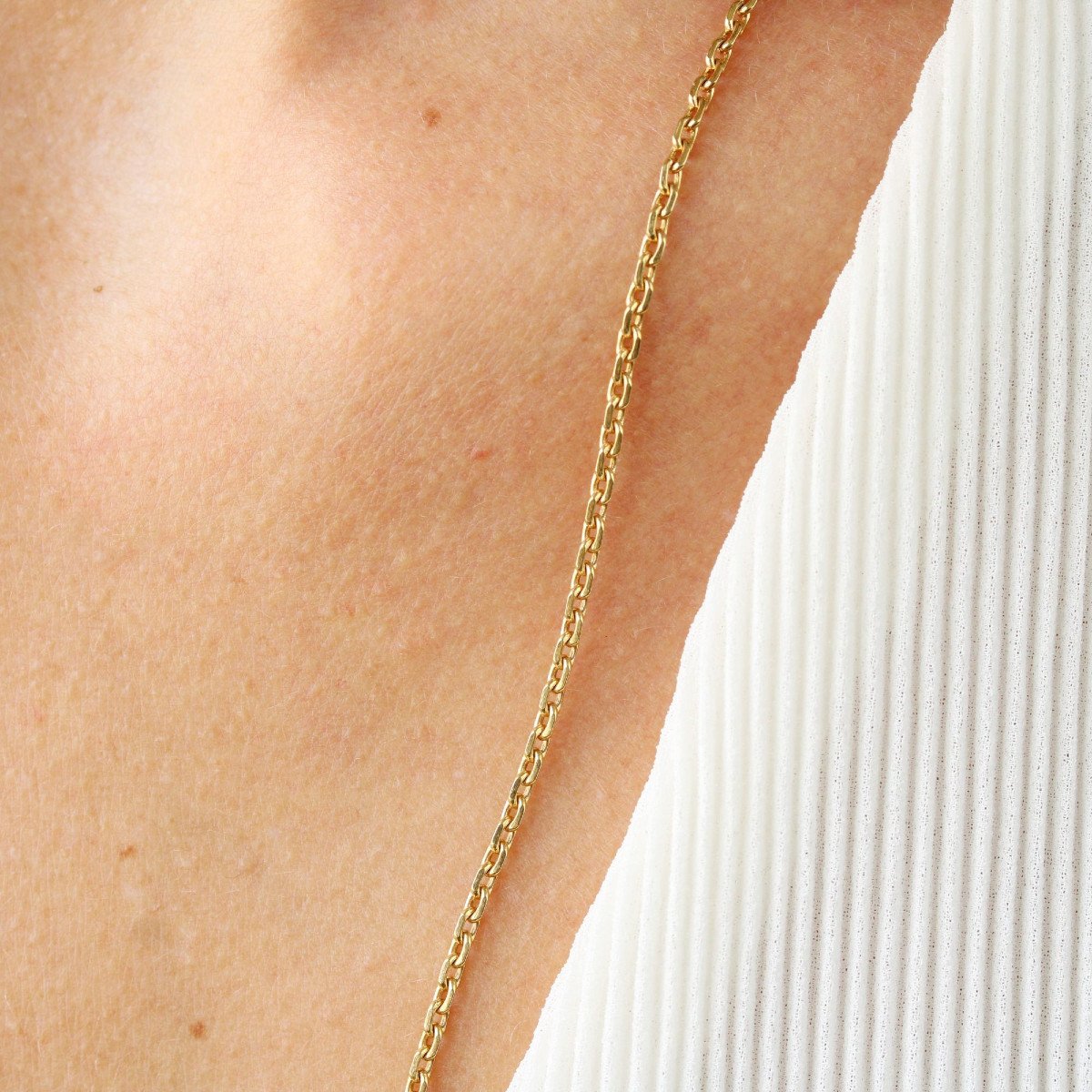 Long Yellow Gold Chain Link-photo-2