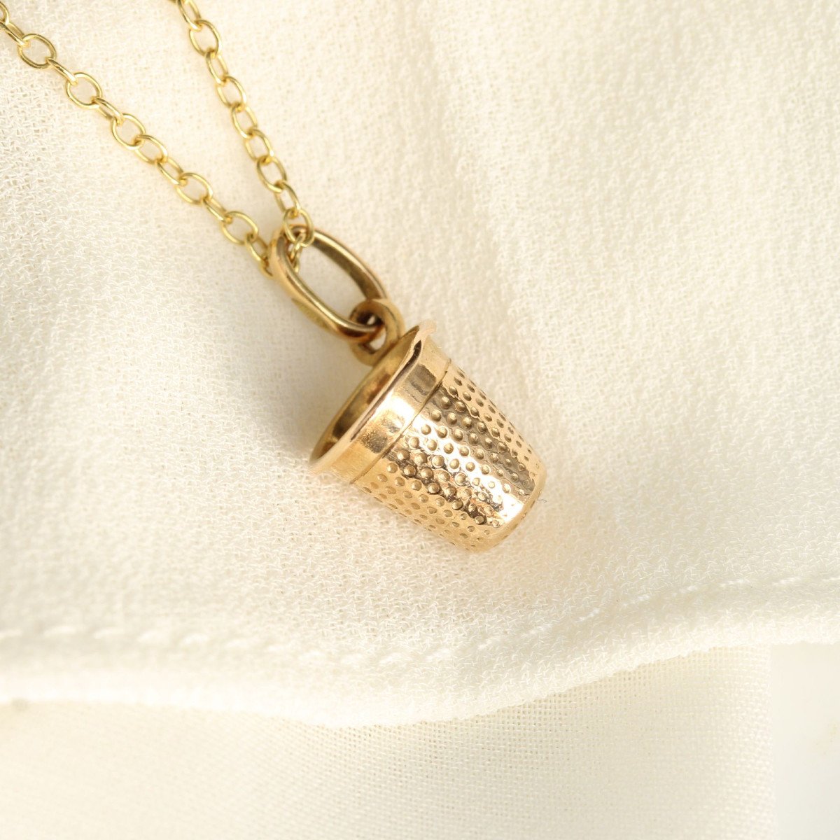 Rose Gold Thimble Charm-photo-4