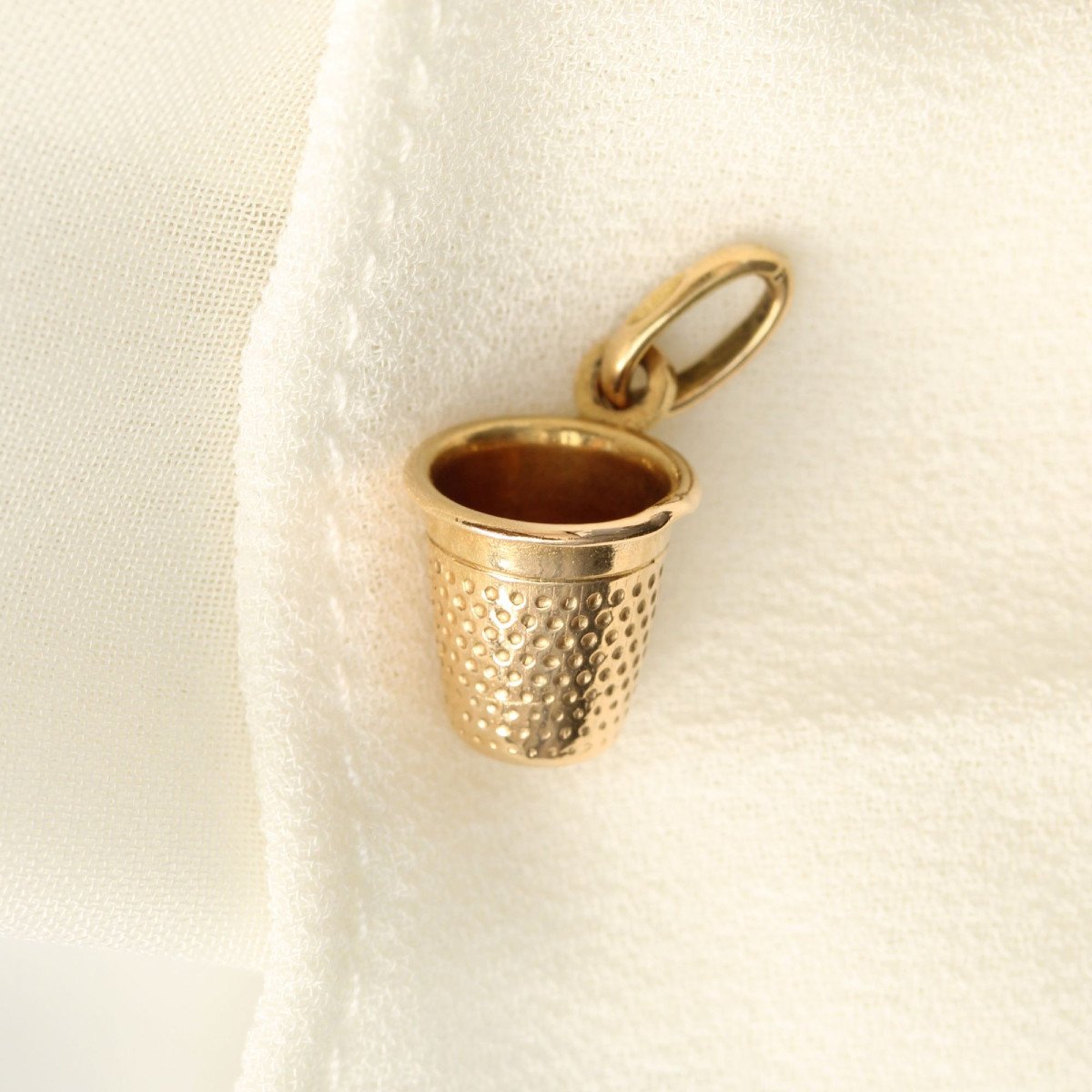 Rose Gold Thimble Charm-photo-5