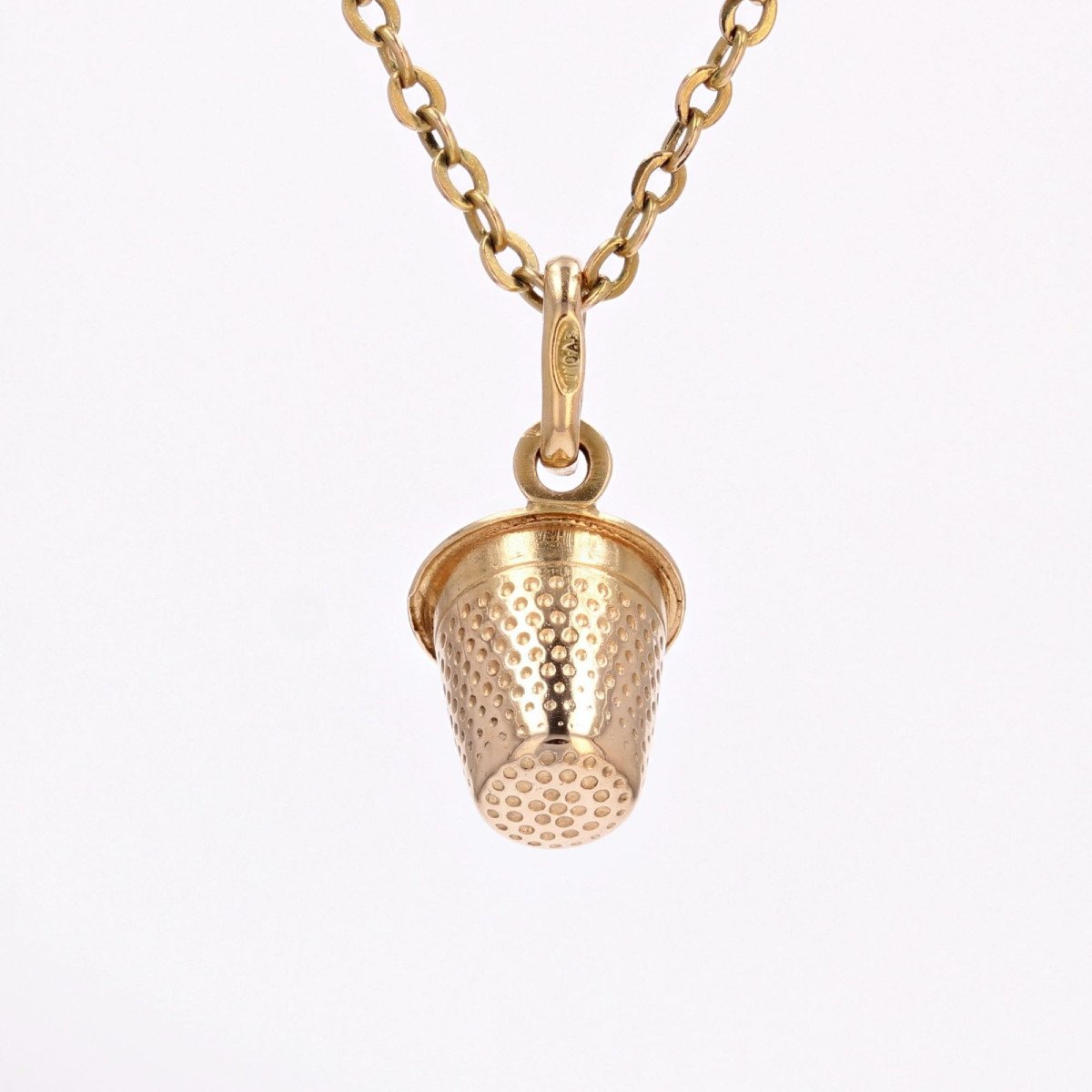 Rose Gold Thimble Charm-photo-6