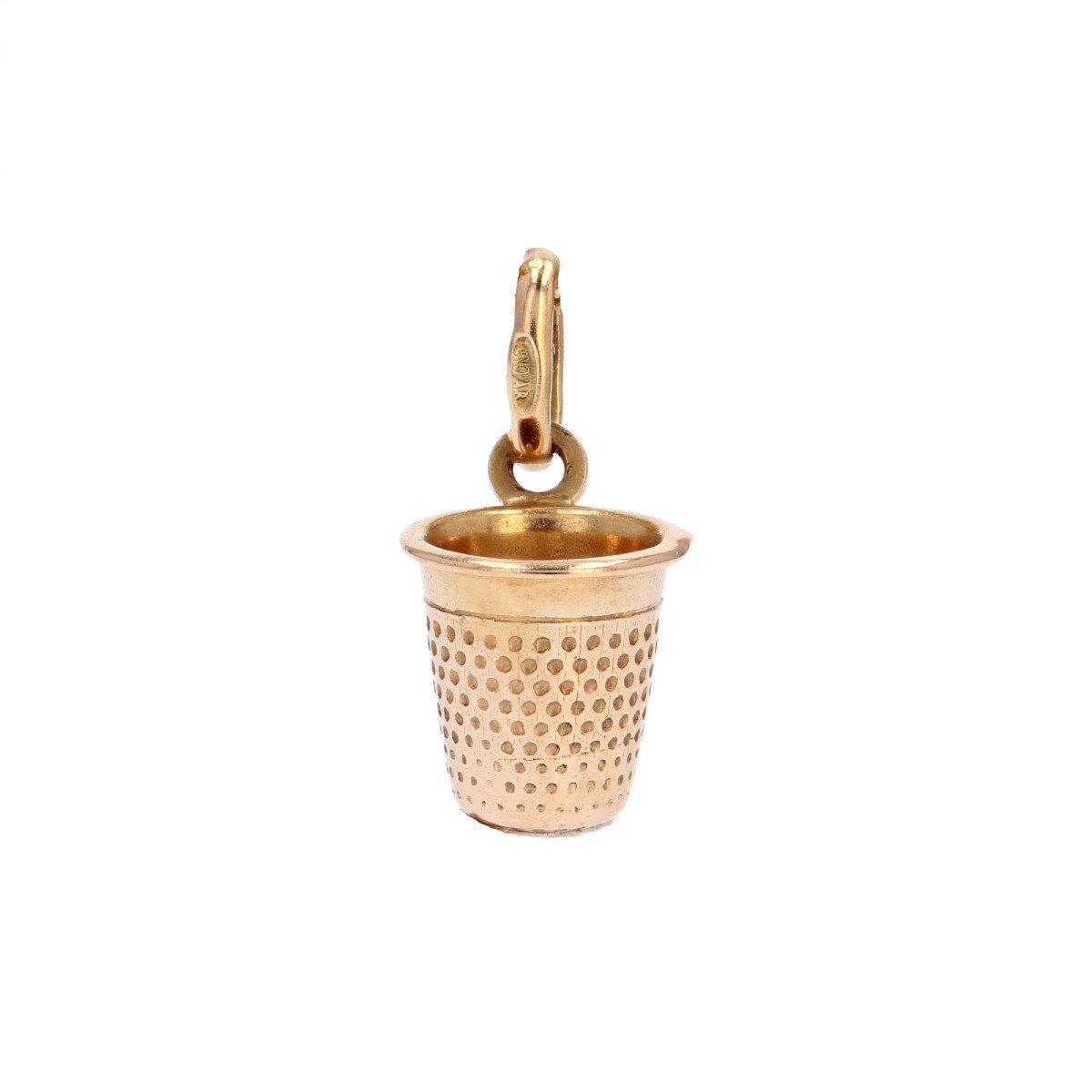 Rose Gold Thimble Charm