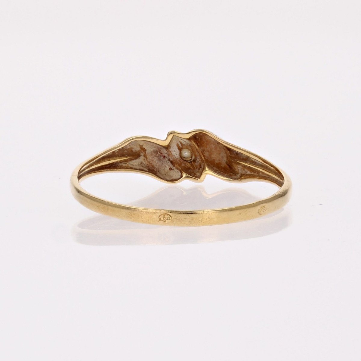 Fine Pre-owned Yellow Gold Diamond Ring-photo-3