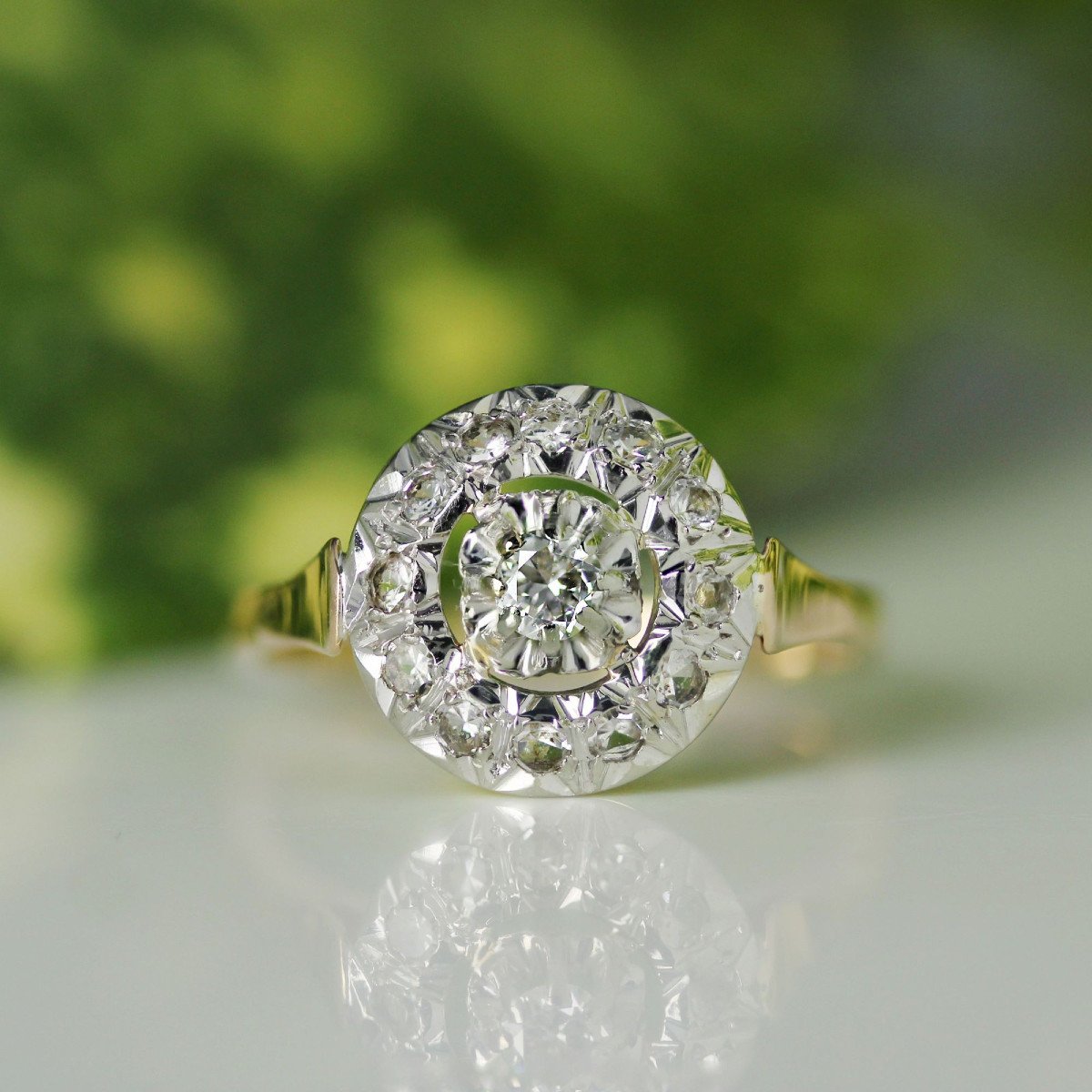 Antique Round Diamond Ring-photo-3