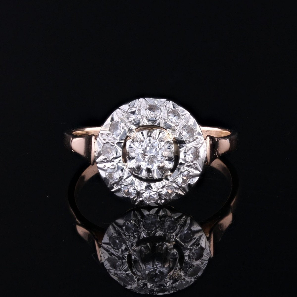 Antique Round Diamond Ring-photo-1