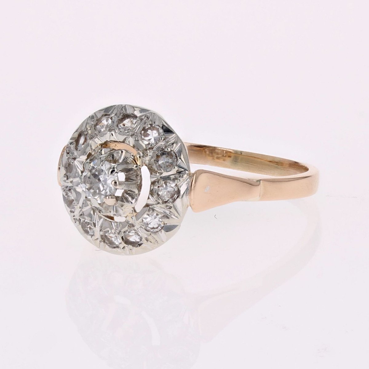 Antique Round Diamond Ring-photo-4