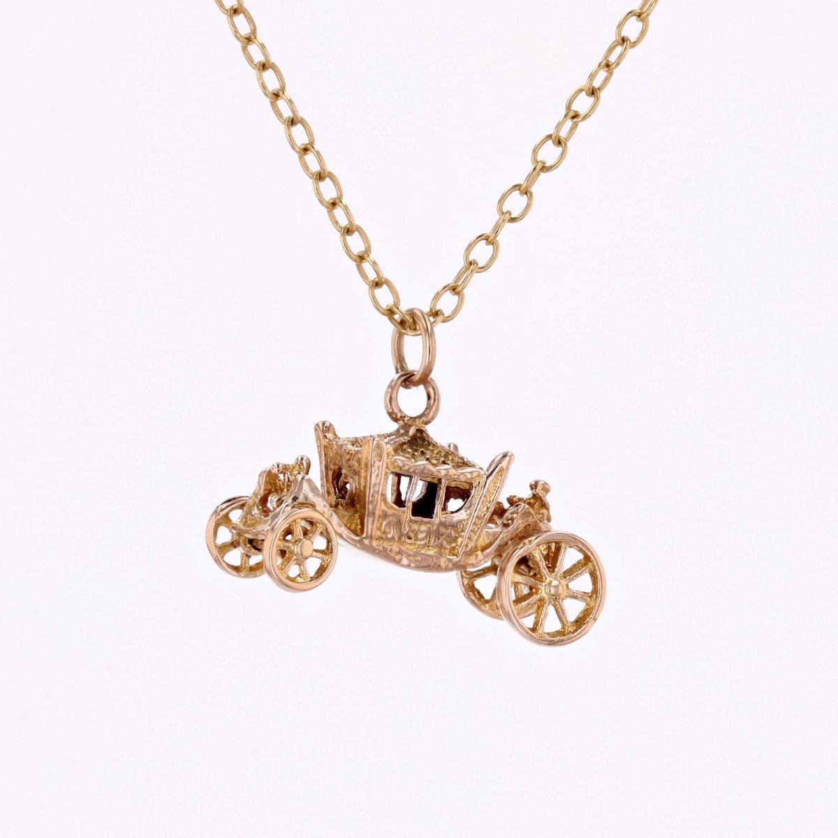 Yellow Gold Carriage Charm-photo-1