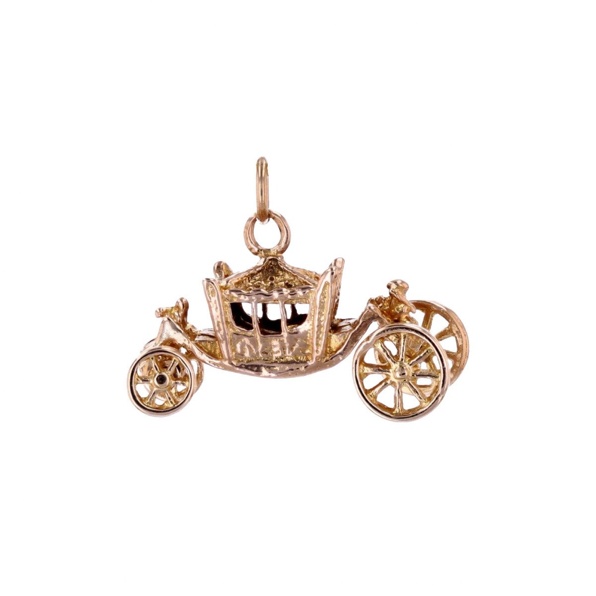 Yellow Gold Carriage Charm