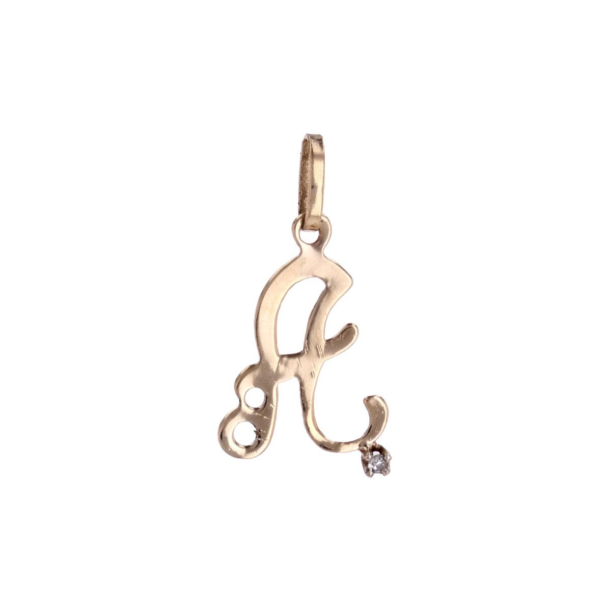 Pendentif Lettre A Diamant