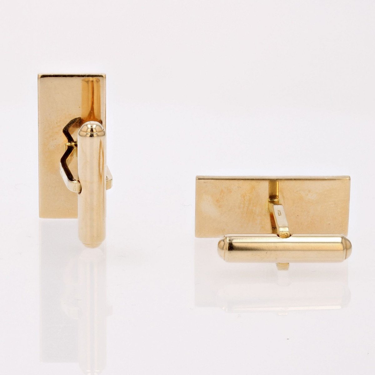 Chiseled Gold Cufflinks-photo-4