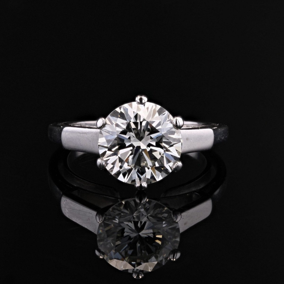 Art Deco Diamond Solitaire Ring-photo-1