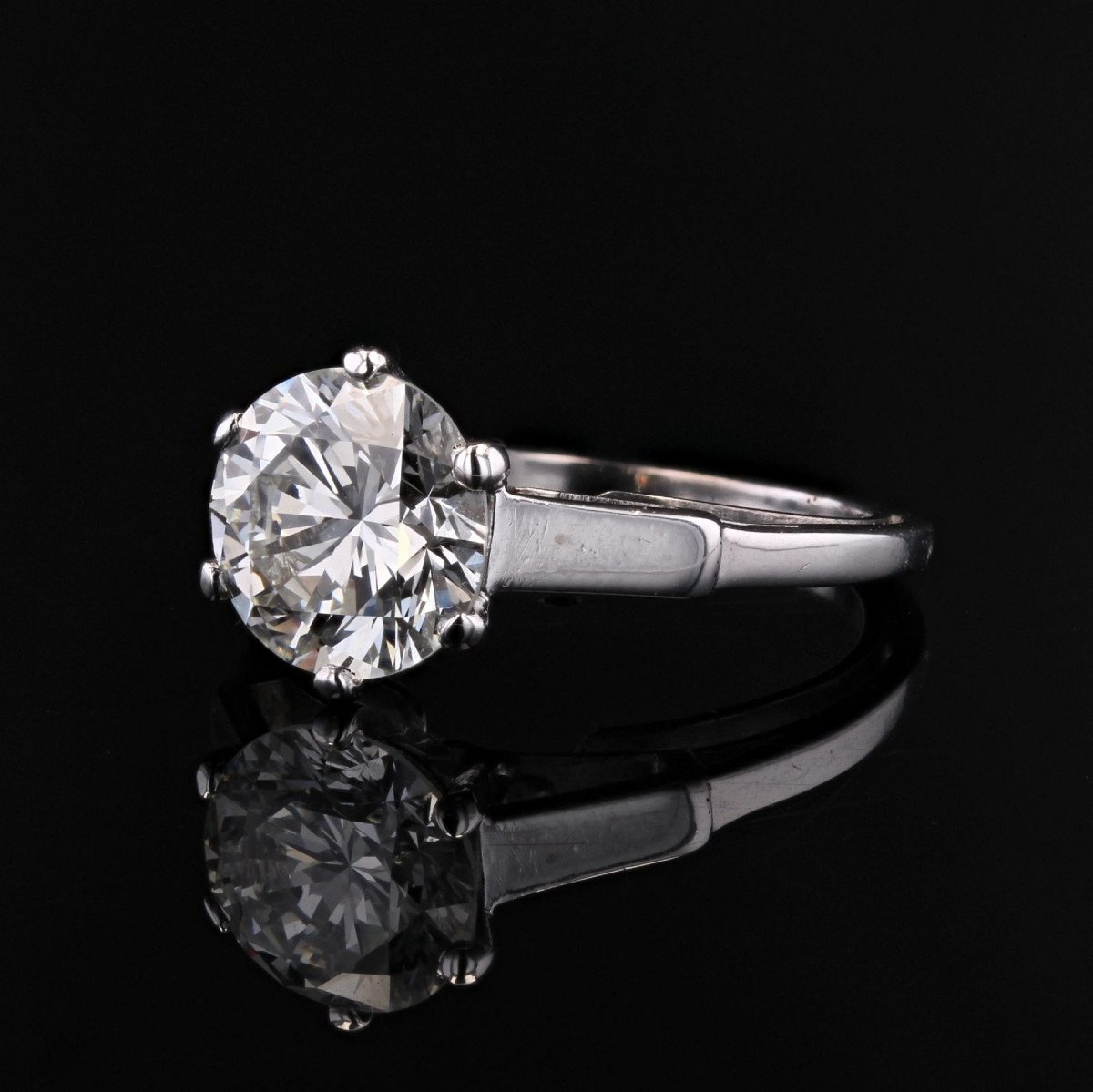 Art Deco Diamond Solitaire Ring-photo-3