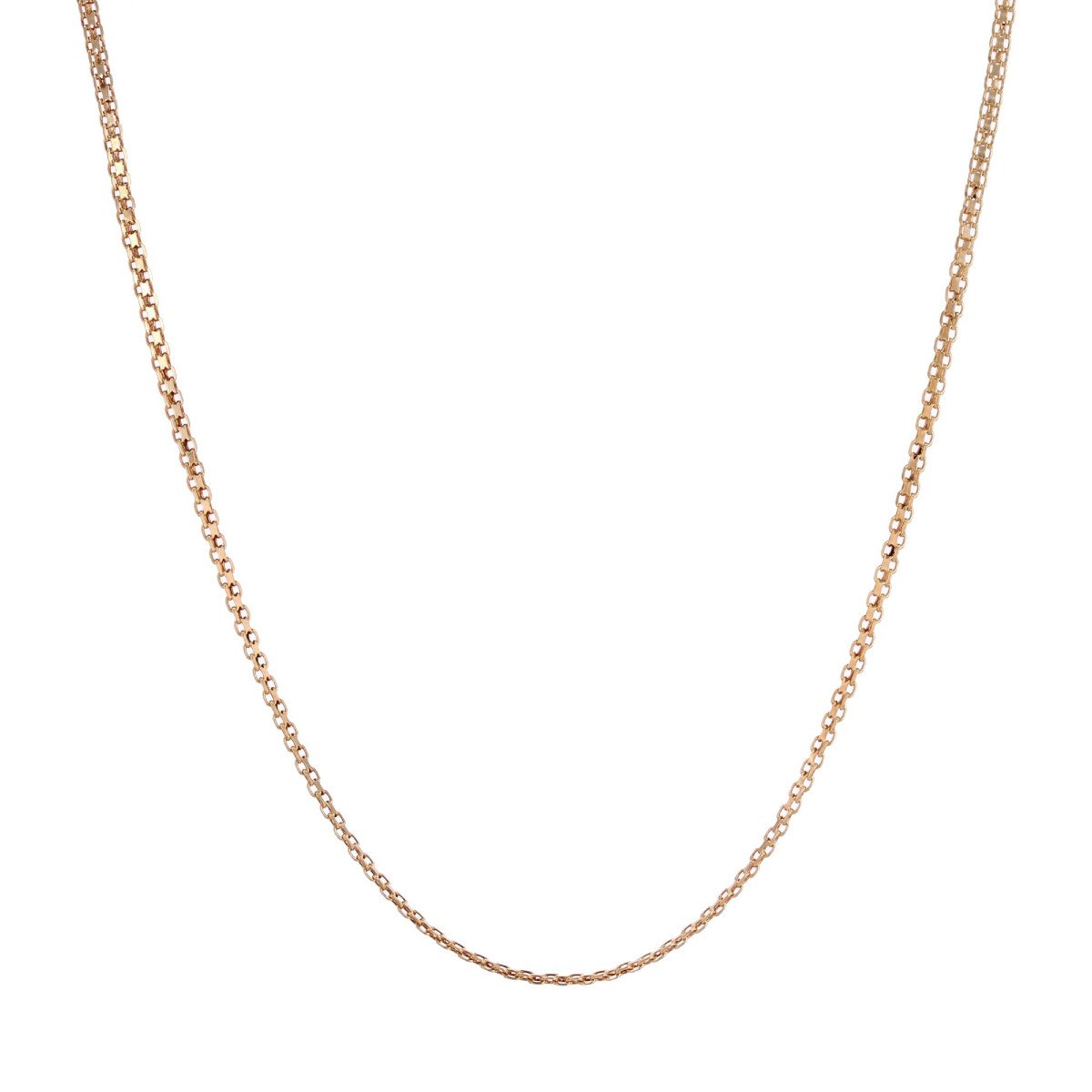 Yellow Gold Flat Mesh Chain