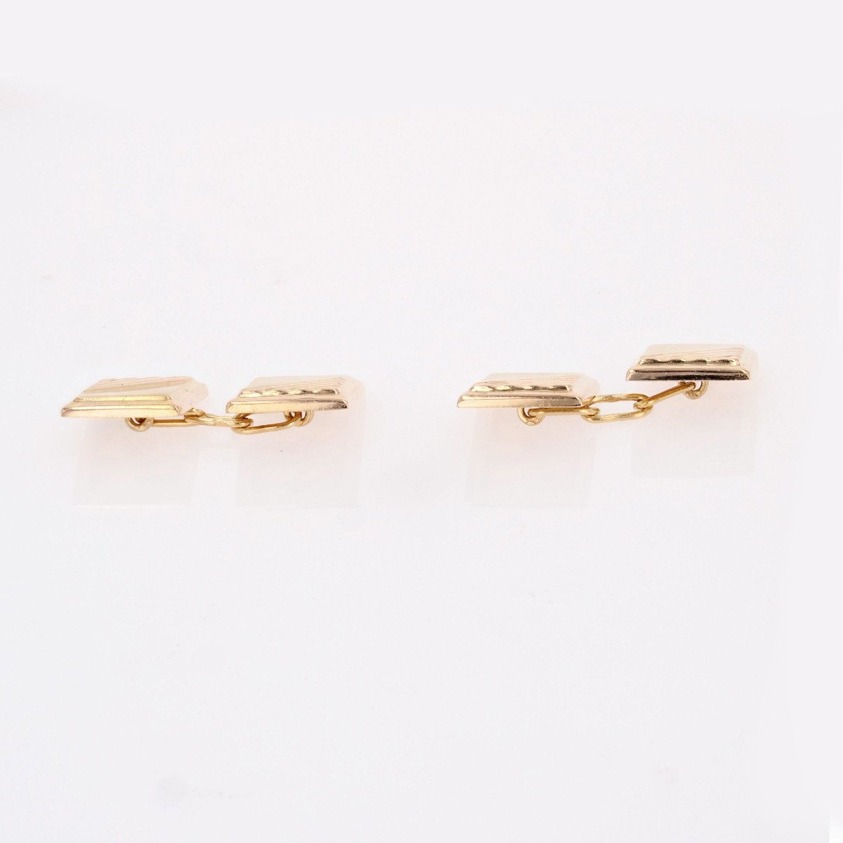 Rectangular Gold Cufflinks-photo-1