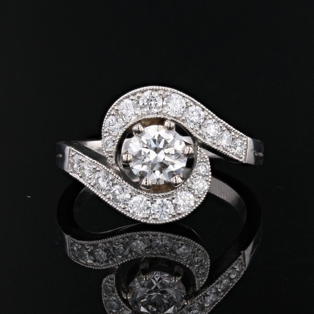 Bague Tourbillon Diamants Moderne-photo-1