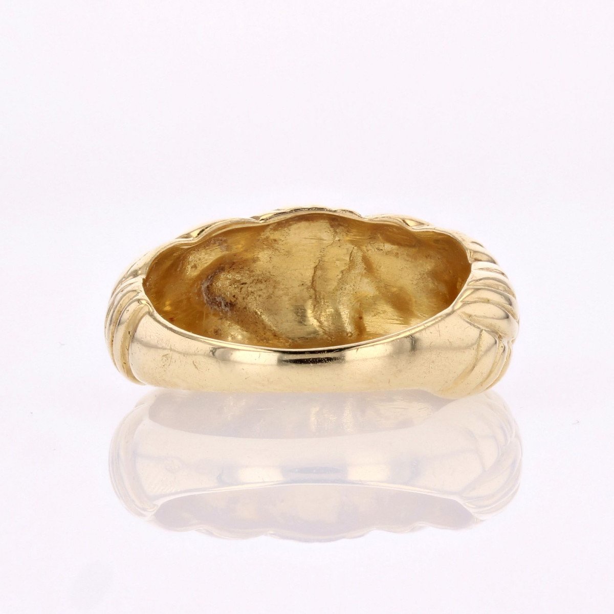 Braided Yellow Gold Ring-photo-3