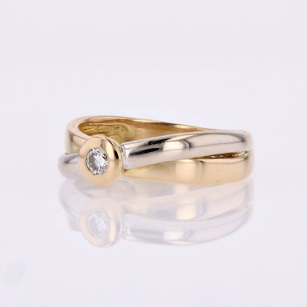 Two Gold Diamond Ring-photo-4