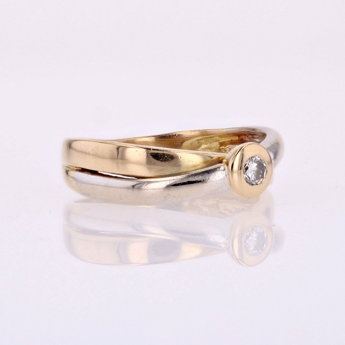 Two Gold Diamond Ring-photo-1