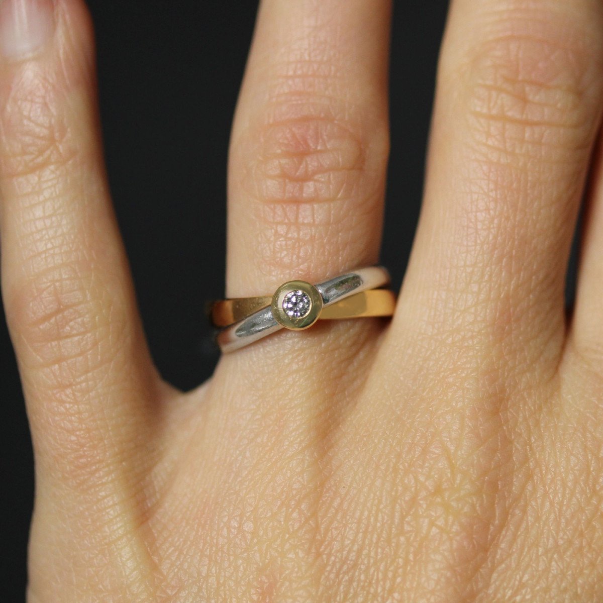 Two Gold Diamond Ring-photo-2