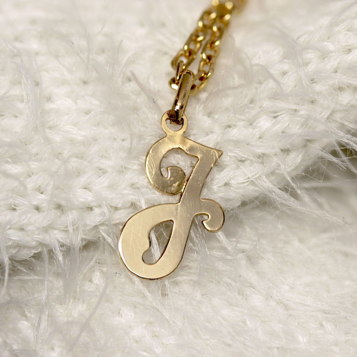 Pendentif En Or J-photo-3