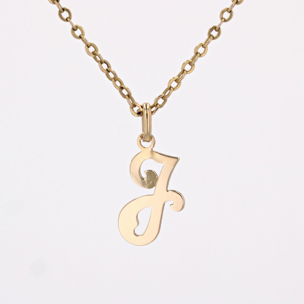 Pendentif En Or J-photo-5