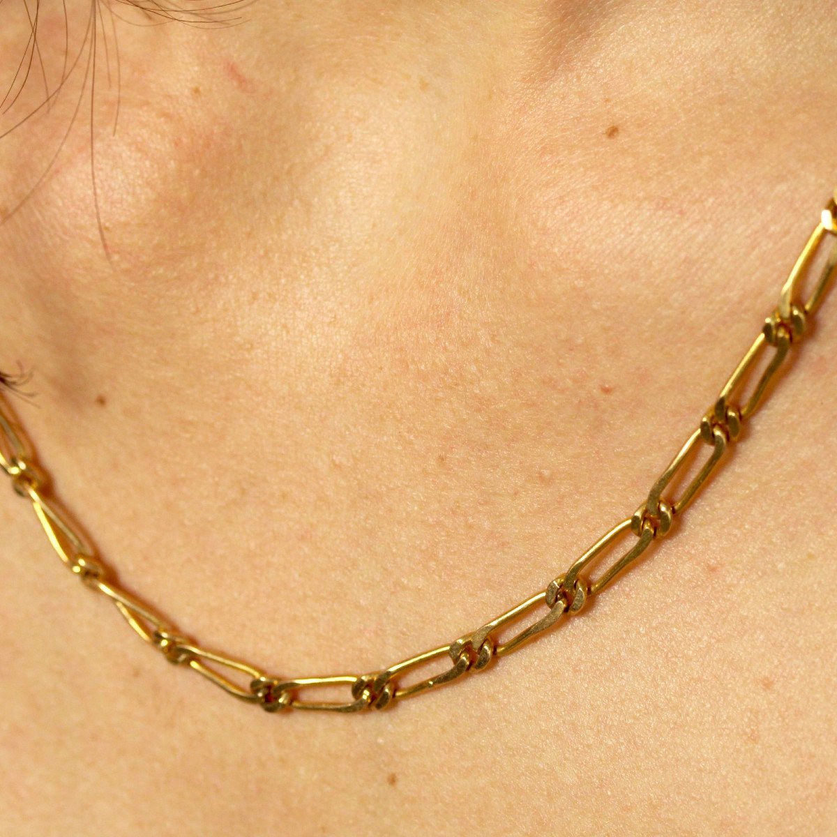 Large Curb Chain In Yellow Gold-photo-3