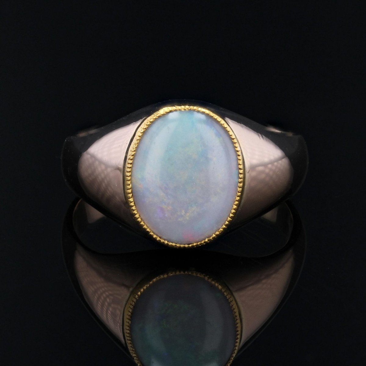 Rose Gold Opal Ring-photo-1