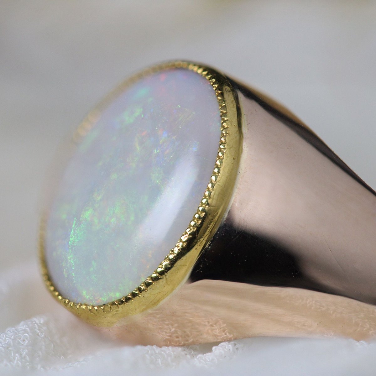 Rose Gold Opal Ring-photo-4