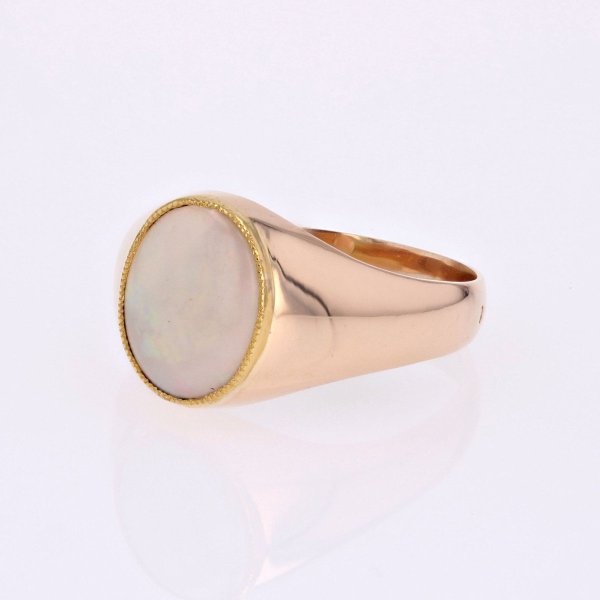 Rose Gold Opal Ring-photo-5