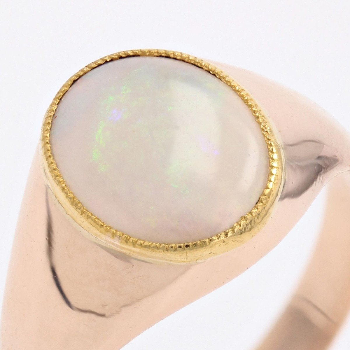 Rose Gold Opal Ring-photo-6